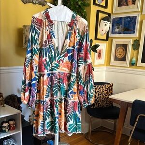 FARM Rio Colorful Tropical Mini Dress